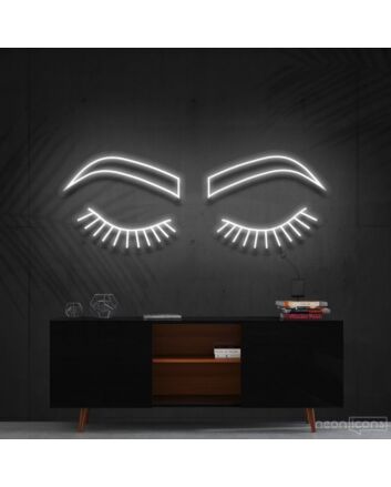 Lashes Brows Neon Sign for Beauty Salons