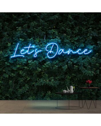 Let's Dance Neon Sign for Dance Studios and Fun Spaces