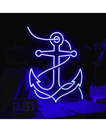 Anchor Neon Sign for Nautical and Maritime Decor