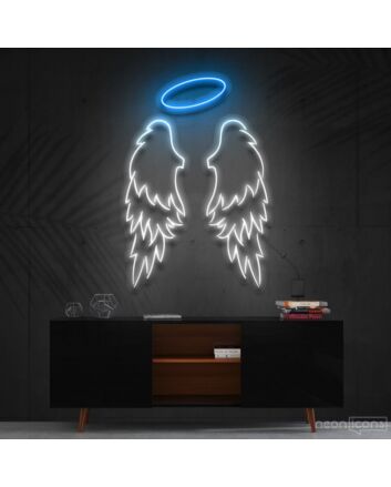Angel Wings Multicolour Neon Sign for Spiritual and Peaceful Ambiances