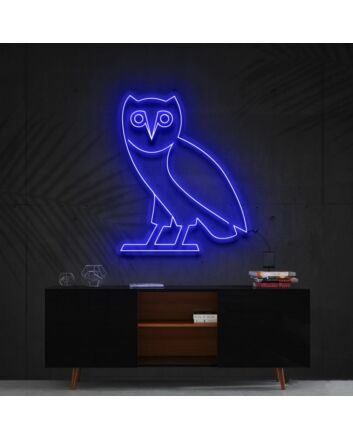 October's Very Own Owl Neon Sign for Music Fans