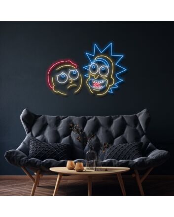 Rick And Morty Neon Sign for Fans and Fun Spaces