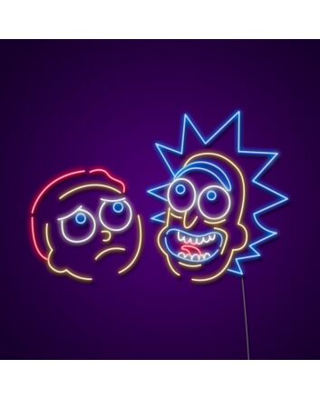 Rick And Morty Neon Sign for Fans and Fun Spaces