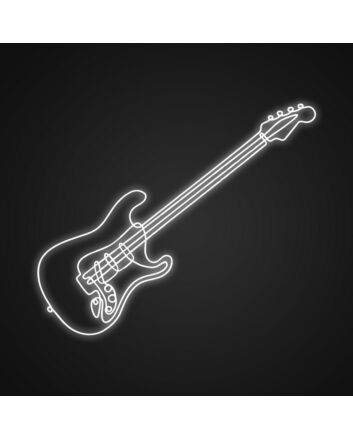 Guitareds Neon Sign for Music Lovers and Studios