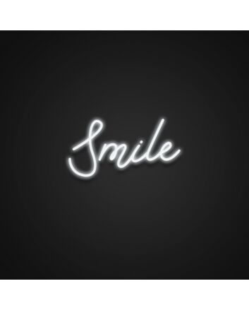 Smile Neon Sign for Happy and Positive Spaces