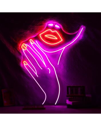 Nails Neon Sign for Beauty and Personal Care Spaces