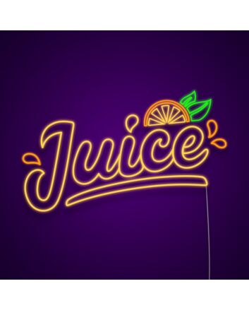 Juice Neon Sign for Refreshing and Fun Spaces