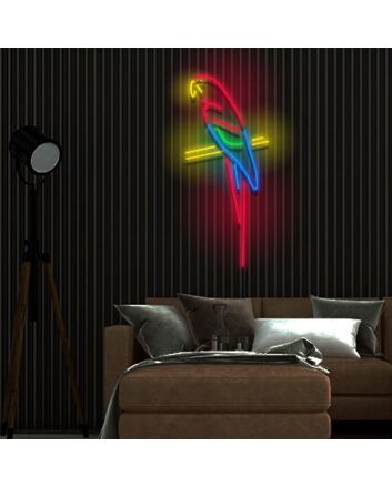 Parrot Neon Sign for Tropical and Fun Decor
