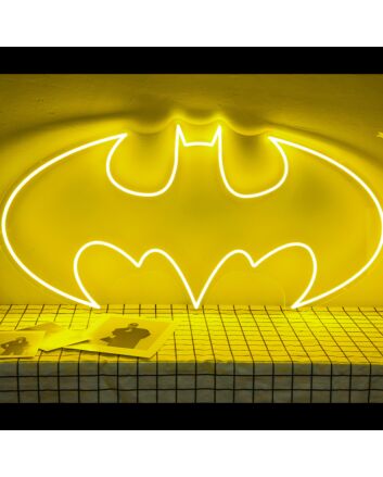 Batman Comic Hero Outline Fan Art Neon Sign for Superhero Fans