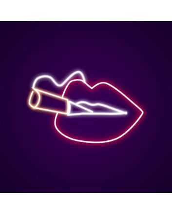 Smoking Neon Sign for Playful and Bold Spaces