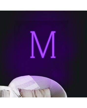 Letter M Neon Sign for Personalized and Fun Decor