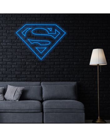 Superman Neon Sign for Superhero Fans
