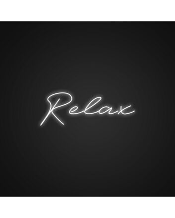 Cute Relax Neon Sign for Relaxation and Fun Spaces