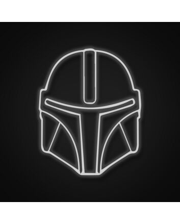 Mandalorian Neon Sign for Star Wars Fans and Sci-Fi Decor