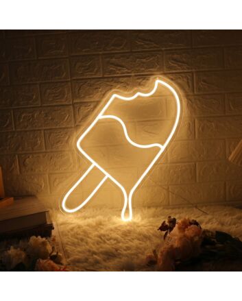 Ice Popsicle Neon Sign for Refreshing and Fun Spaces
