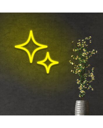 Star Sparkle Neon Sign for Fun and Festive Decor