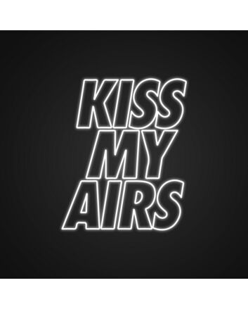Kiss My Airs Neon Sign for Playful and Bold Spaces