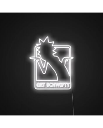 Get Schwifty Rick Sign Neon Sign for Fans and Fun Spaces