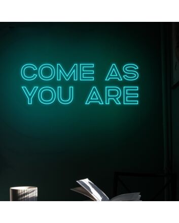 Come As You Are Neon Sign for Welcoming and Inclusive Spaces