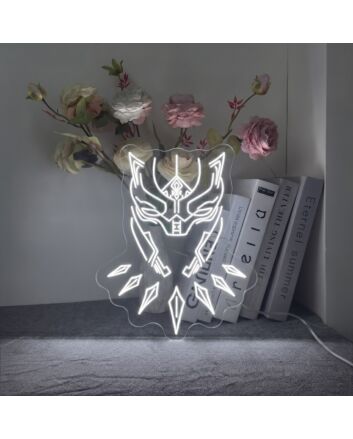 Black Panther Customs Neon Sign for Superhero Fans