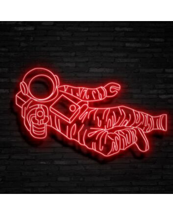 Astronaut Fly Neon Sign for Space Enthusiasts