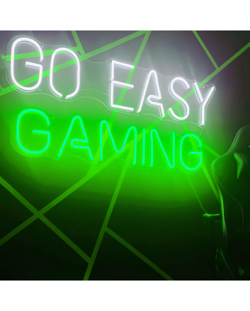 Level Up Your Gaming Space with Go Easy Gaming - Neon Sign
