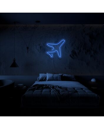 Minimal Plane Neon Sign for Modern and Stylish Decor