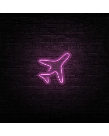 Minimal Plane Neon Sign for Modern and Stylish Decor