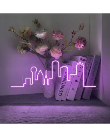 Dallas City Neon Sign for City Lovers and Modern Spaces