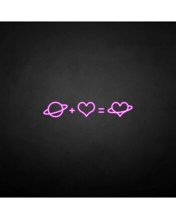 &#39;Love Equation&#39; neon sign