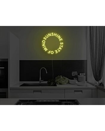 Sunshine State Of Mind Neon Sign for Positive and Happy Spaces