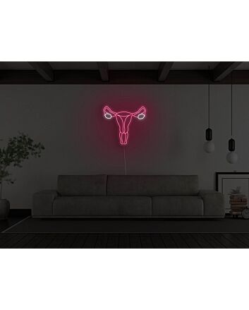 Uterus Neon Sign for Empowering and Feminist Decor