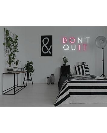 Don&#039;t Quit Do It Neon Sign for Motivational and Inspirational Spaces