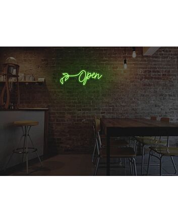 Flower Open Neon Sign for Florists and Bright Decor