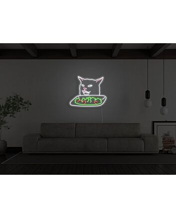 Smudge Lord With Salad Neon Sign for Fun and Playful Spaces