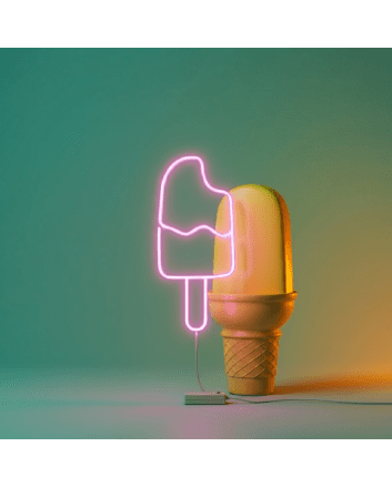Ice cream2&#39; neon sign
