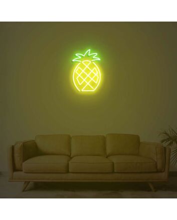 Pineapple Neon Sign for Tropical and Fun Decor