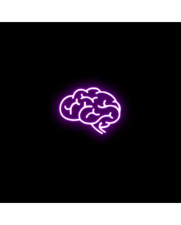 Brain Neon Sign for Intellectual and Unique Decor