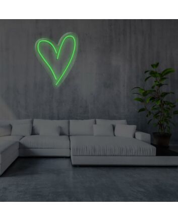 Heart Neon Sign for Romantic and Loving Spaces