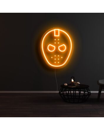 Friday The 13th Mask Neon Sign for Horror Fans