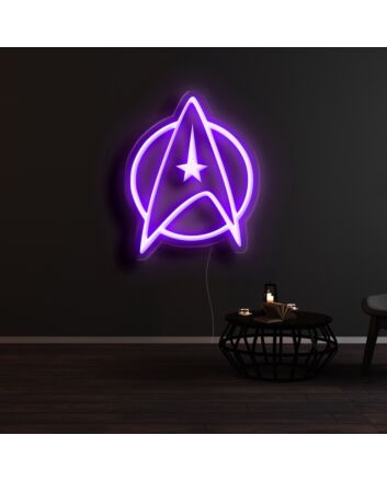 Star Trek Clip Art Starfleet Neon Sign for Sci-Fi Fans