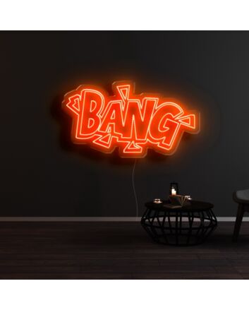 BANG Neon Sign for Comic Book Fans