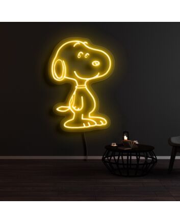 Snoopy Smile Neon Sign for Cartoon Fans