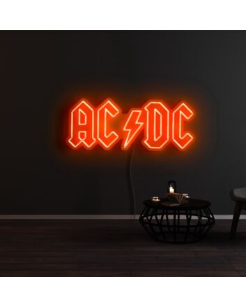 ACDC Neon Sign for Music Lovers and Fans