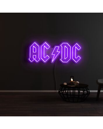 ACDC Neon Sign for Music Lovers and Fans