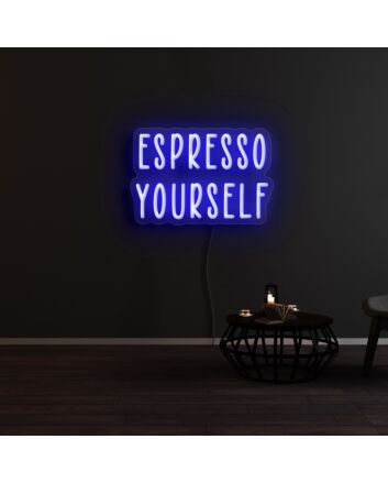 Espresso Yourself Neon Sign for Cafes and Coffee Shops