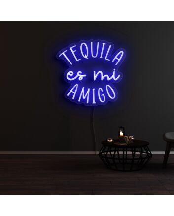Tequila Es Mi Amigo Neon Sign for Bars and Social Spaces