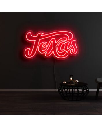Texas Neon Sign for State Pride and Decorative Spaces