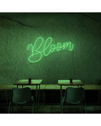 Bloom Neon Sign for Positive and Growth Spaces