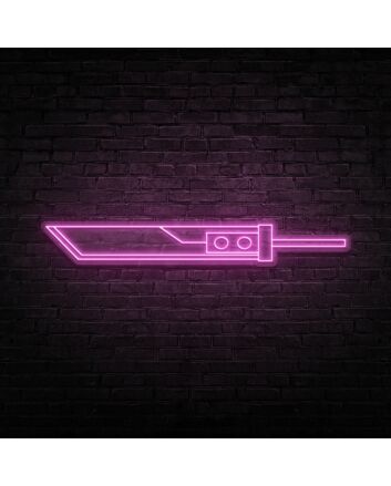 Buster Sword Neon Sign for Game Lovers and Fantasy Fans